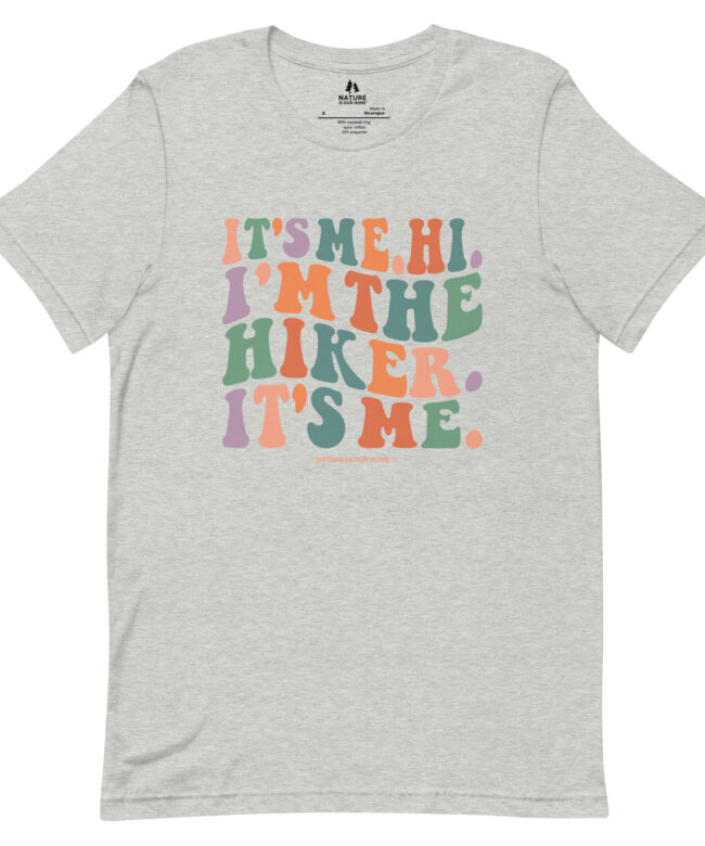 It’s Me Hi I’m the Hiker It’s Me Wavy Retro Groovy Unisex Tee