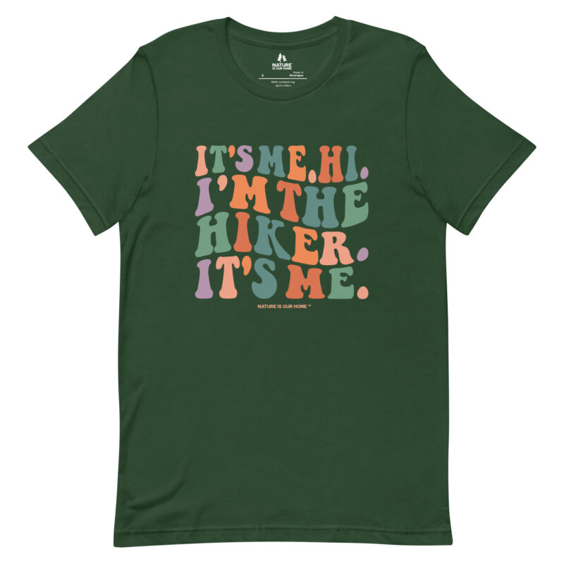 It’s Me Hi I’m the Hiker It’s Me Wavy Retro Groovy Unisex Tee