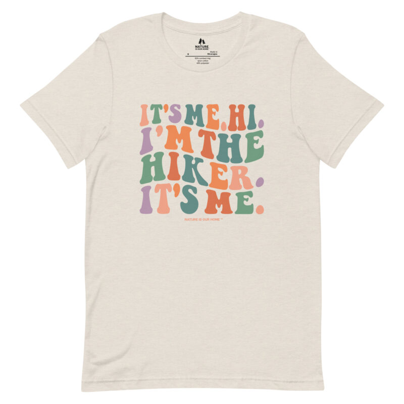 It’s Me Hi I’m the Hiker It’s Me Wavy Retro Groovy Unisex Tee
