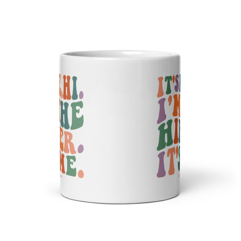 It’s Me Hi I’m the Hiker It’s Me Wavy Retro Groovy Coffee Tea Mug