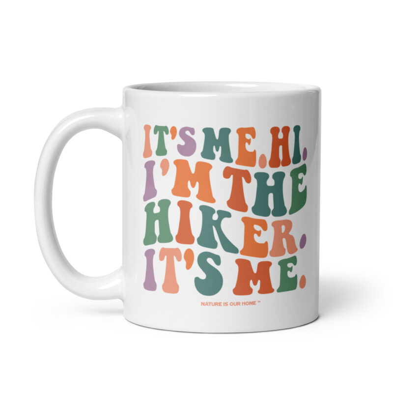 It’s Me Hi I’m the Hiker It’s Me Wavy Retro Groovy Coffee Tea Mug