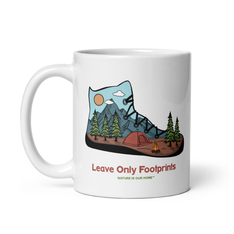 Leave Only Footprints Coffee Tea Mug