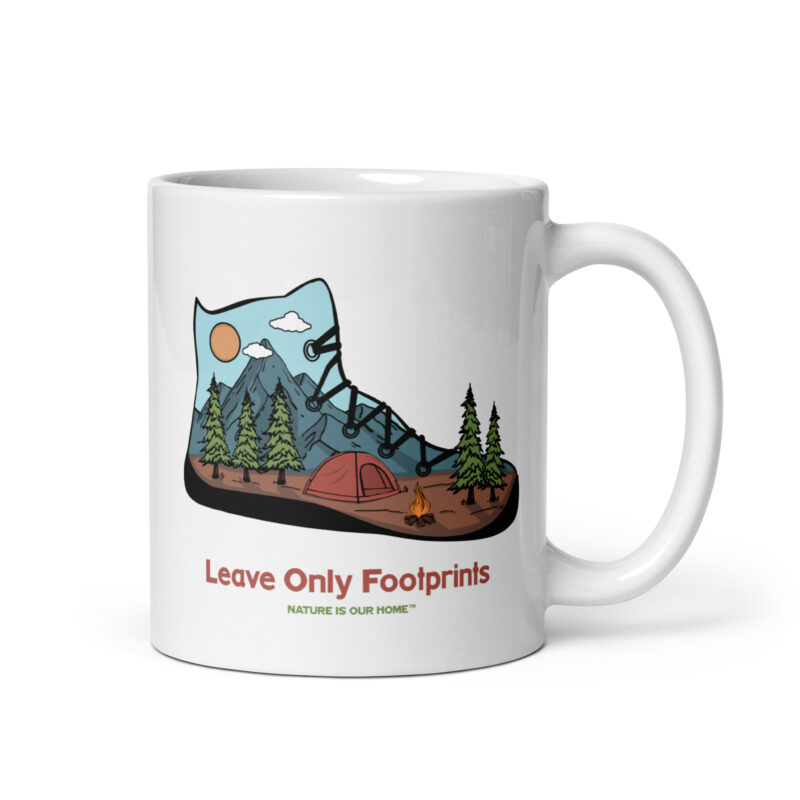 Leave Only Footprints Coffee Tea Mug