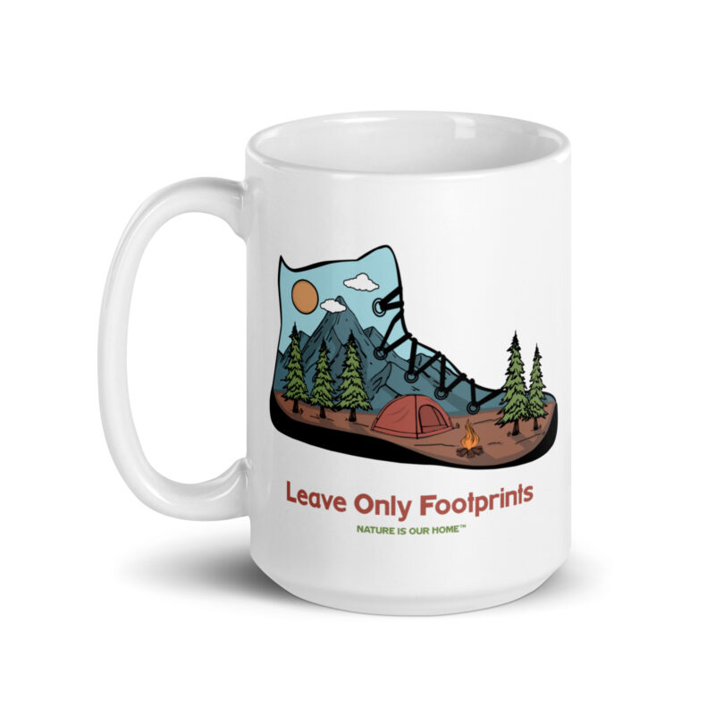 Leave Only Footprints Coffee Tea Mug