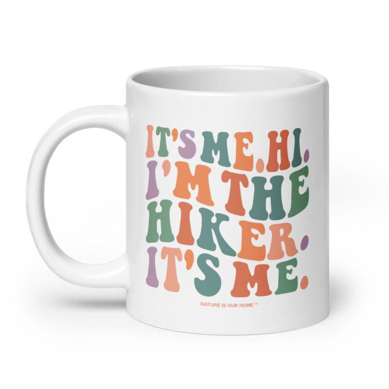 It’s Me Hi I’m the Hiker It’s Me Wavy Retro Groovy Coffee Tea Mug