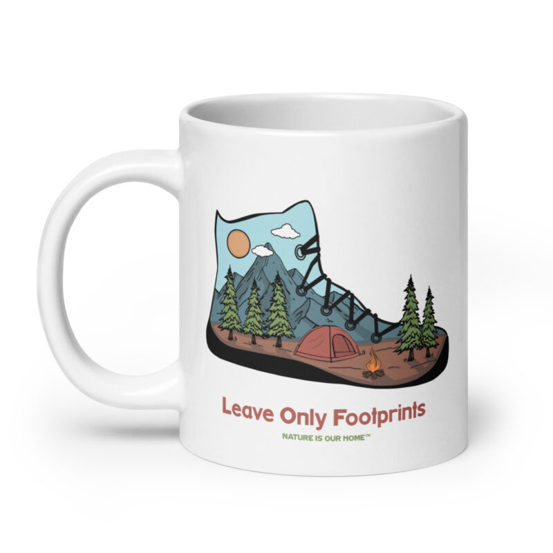 Leave Only Footprints Coffee Tea Mug