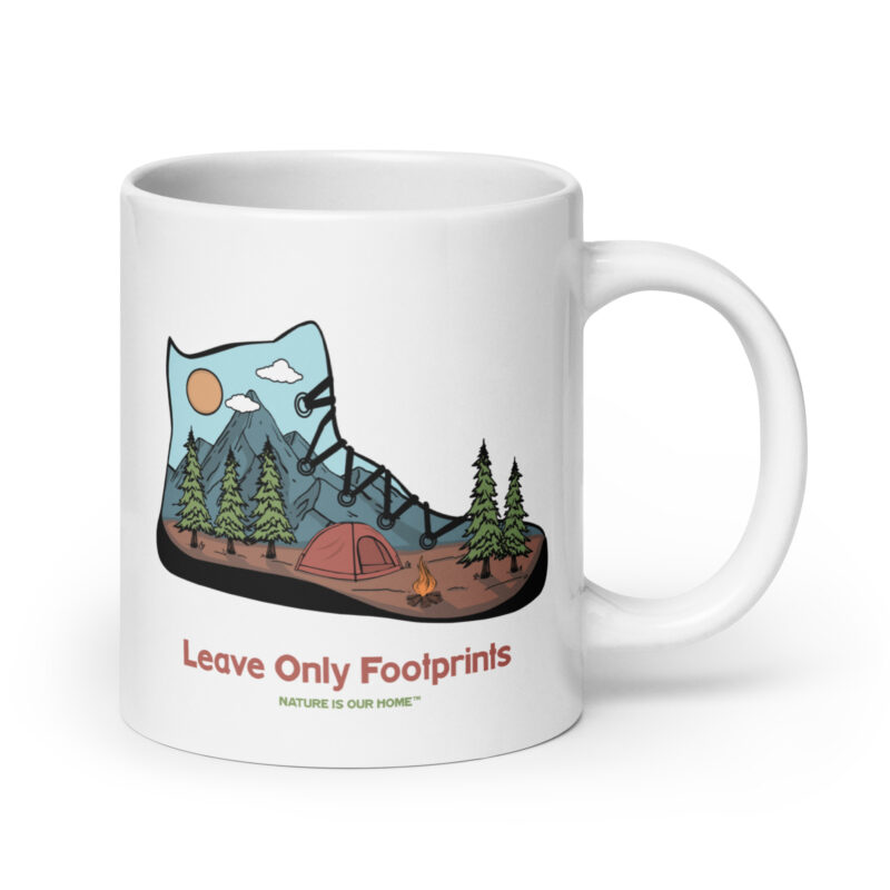 Leave Only Footprints Coffee Tea Mug