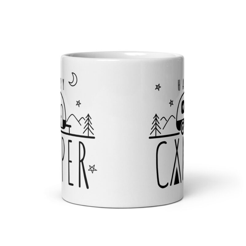 Happy Camper with Retro Camper Coffee Tea Mug