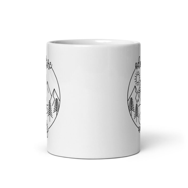 Adventure Awaits with Mountains Coffee Tea Mug