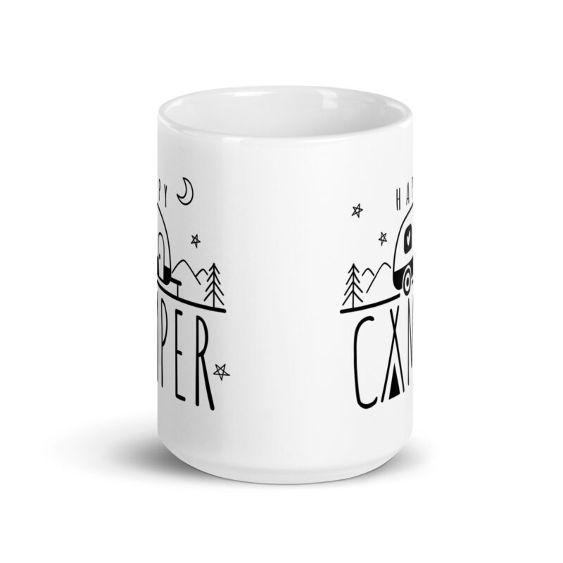 Happy Camper with Retro Camper Coffee Tea Mug