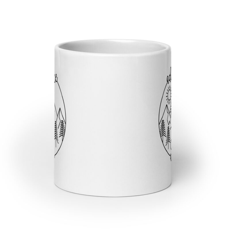 Adventure Awaits with Mountains Coffee Tea Mug
