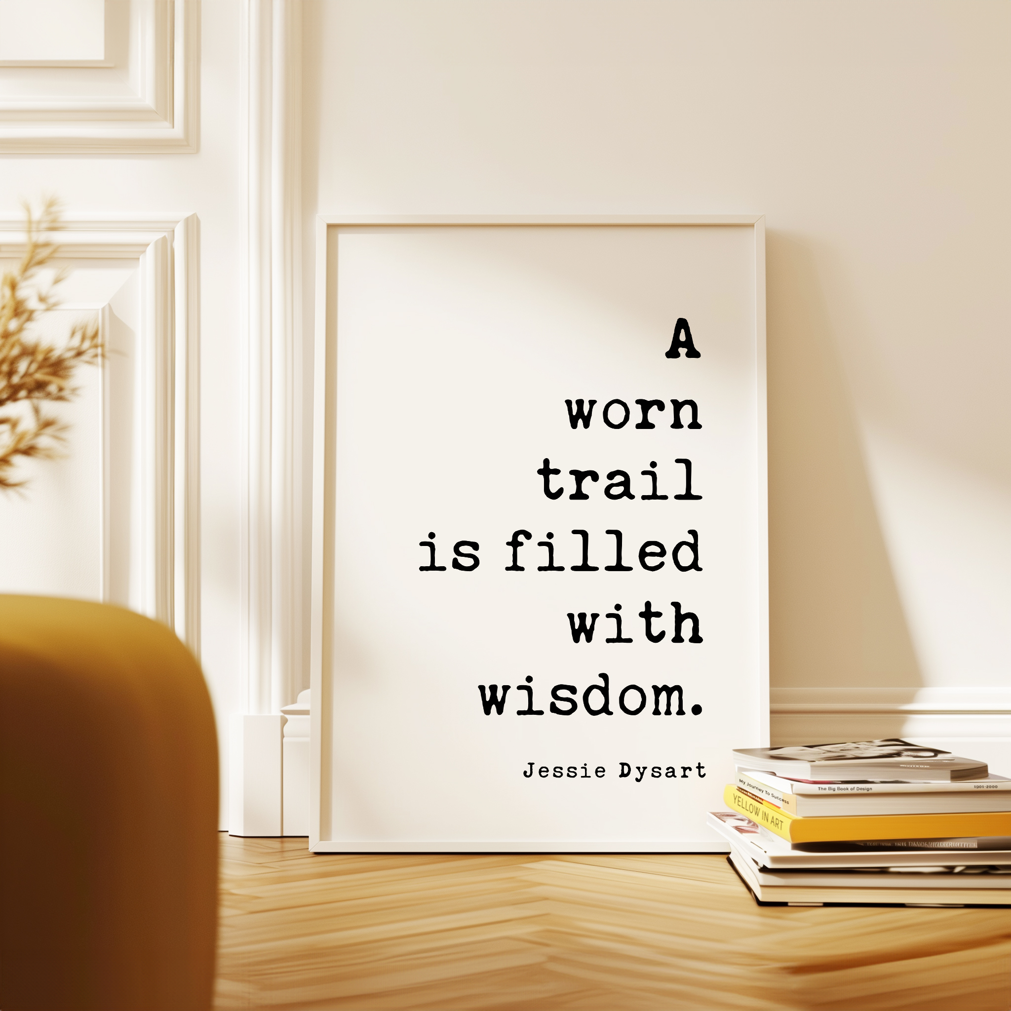 Hiking Quote Wall Art, A Worn Trail Is Filled With Wisdom, Original Jessie Dysart Print - Image 11