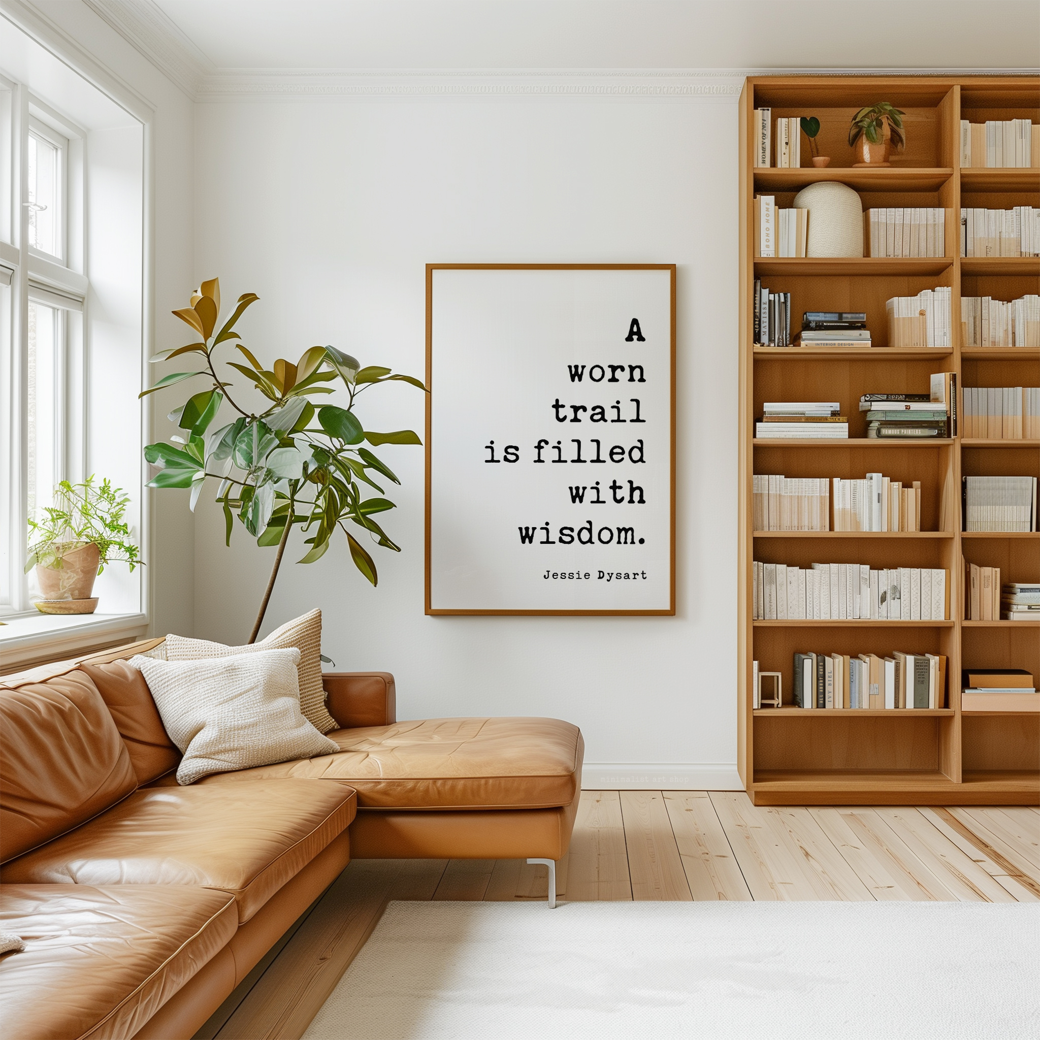Hiking Quote Wall Art, A Worn Trail Is Filled With Wisdom, Original Jessie Dysart Print - Image 7