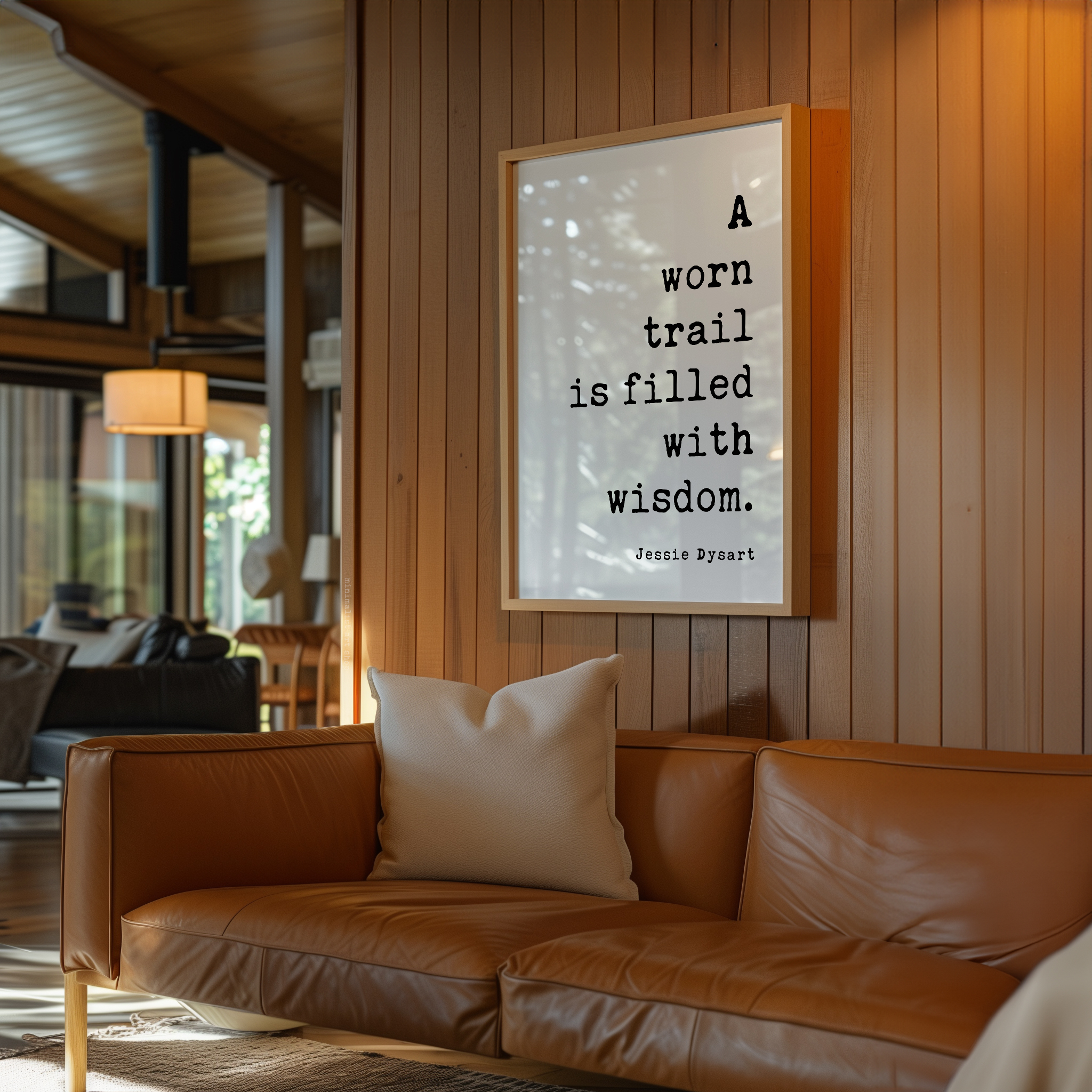 Hiking Quote Wall Art, A Worn Trail Is Filled With Wisdom, Original Jessie Dysart Print - Image 9
