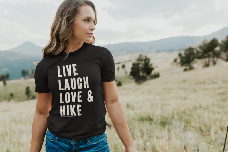 Live Laugh Love and Hike Unisex Tee