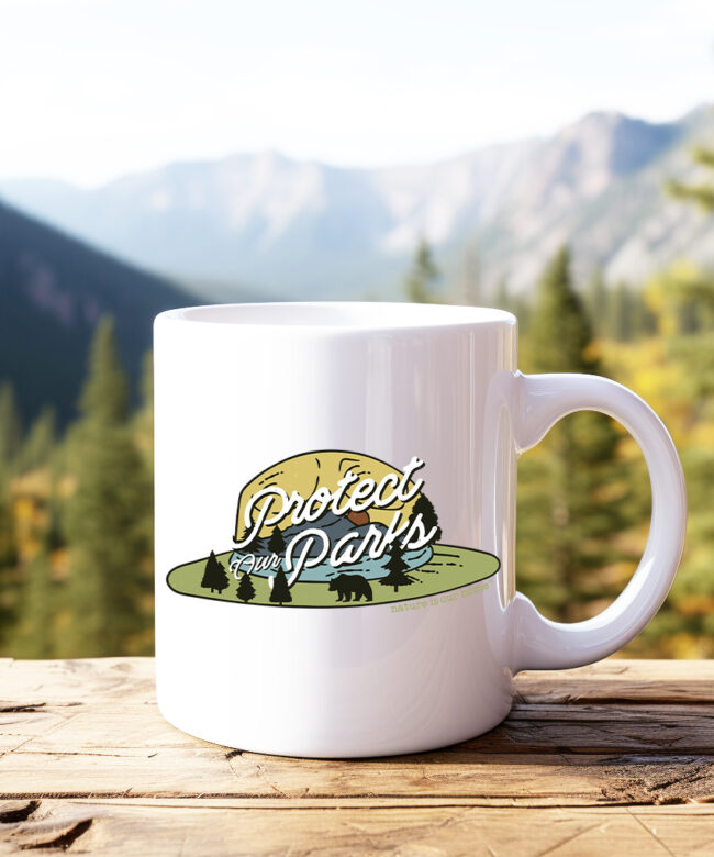 Protect Our Parks with Park Ranger Hat Coffee Mug