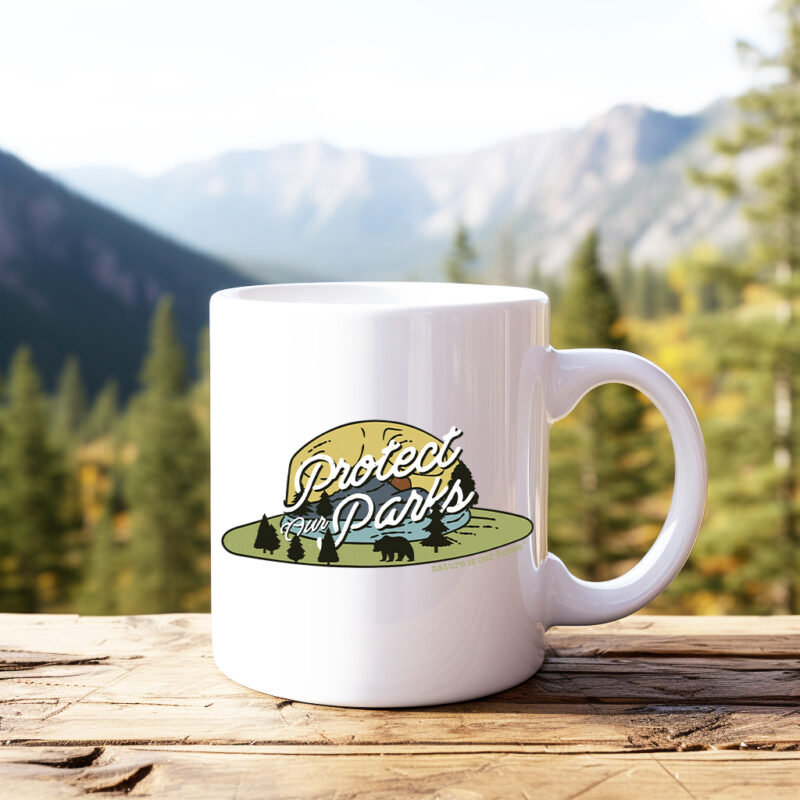 Protect Our Parks with Park Ranger Hat Coffee Mug