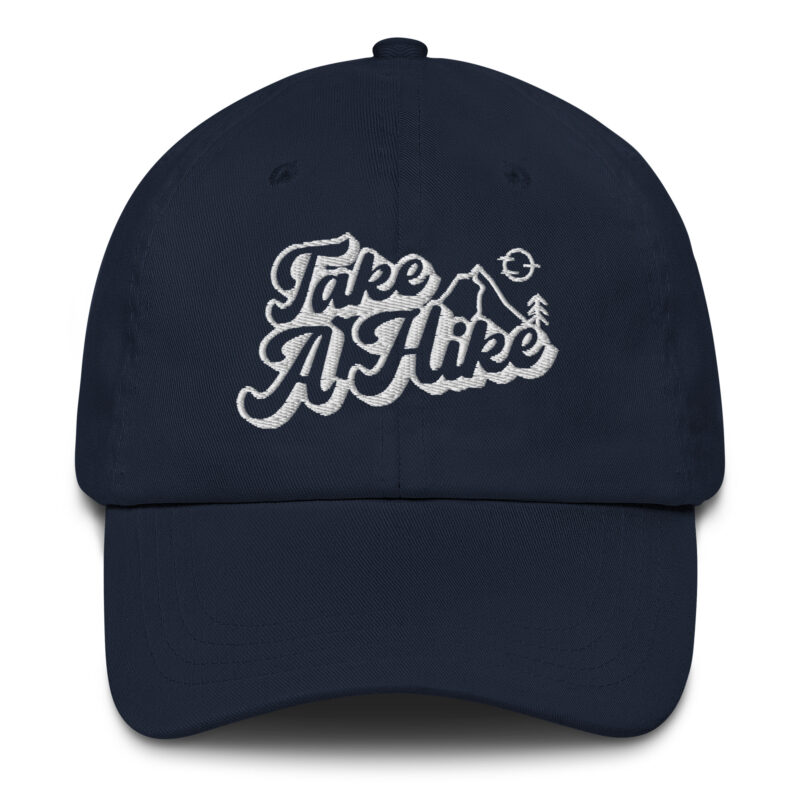 Take a Hike Baseball Cap featuring Mountains, Tree, and Sun