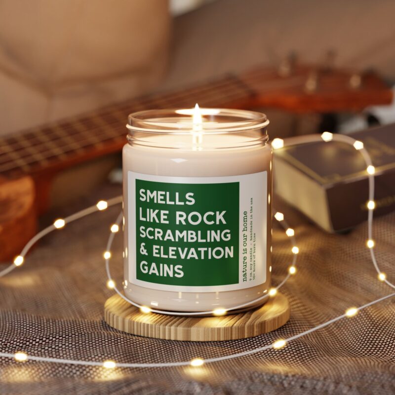 Smells Like Rock Scrambling and Elevation Gains Scented Soy Candle - 9oz