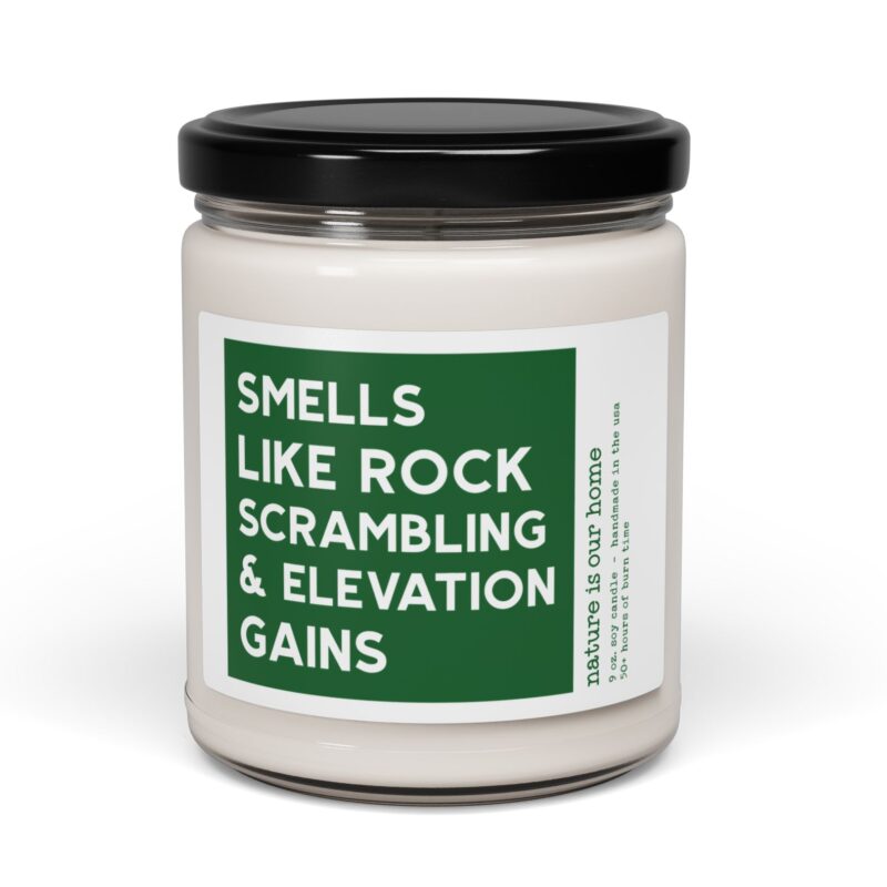Smells Like Rock Scrambling and Elevation Gains Scented Soy Candle - 9oz