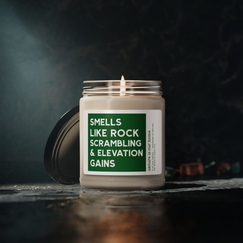 Smells Like Rock Scrambling and Elevation Gains Scented Soy Candle - 9oz