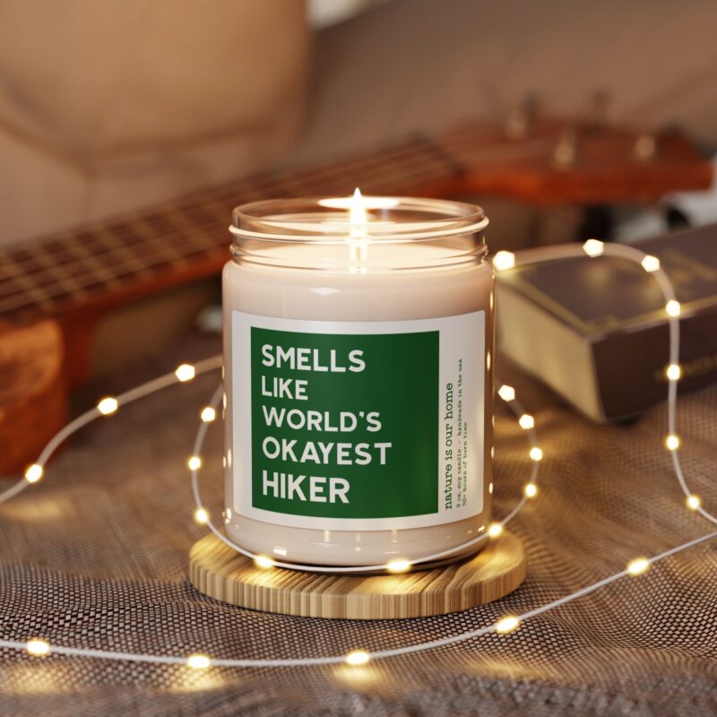 Smells Like World's Okayest Hiker Scented Soy Candle - 9oz