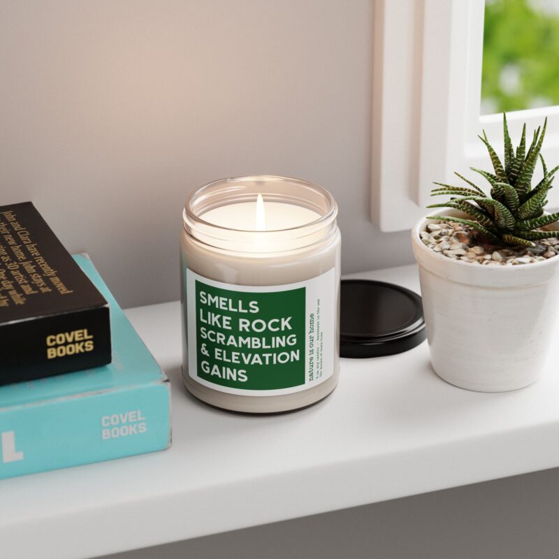 Smells Like Rock Scrambling and Elevation Gains Scented Soy Candle - 9oz