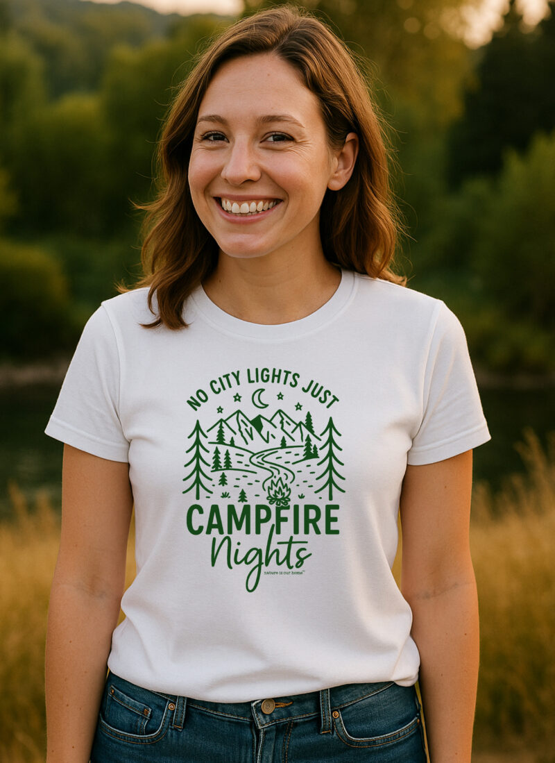 No City Lights Just Campfire Nights Unisex Tee