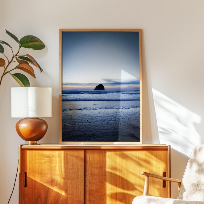 Oregon Coast Wall Art – Cape Kiwanda Pacific City Sunset Photography Print – Coastal Beach Ocean Seascape Fine Art by Jessie Dysart