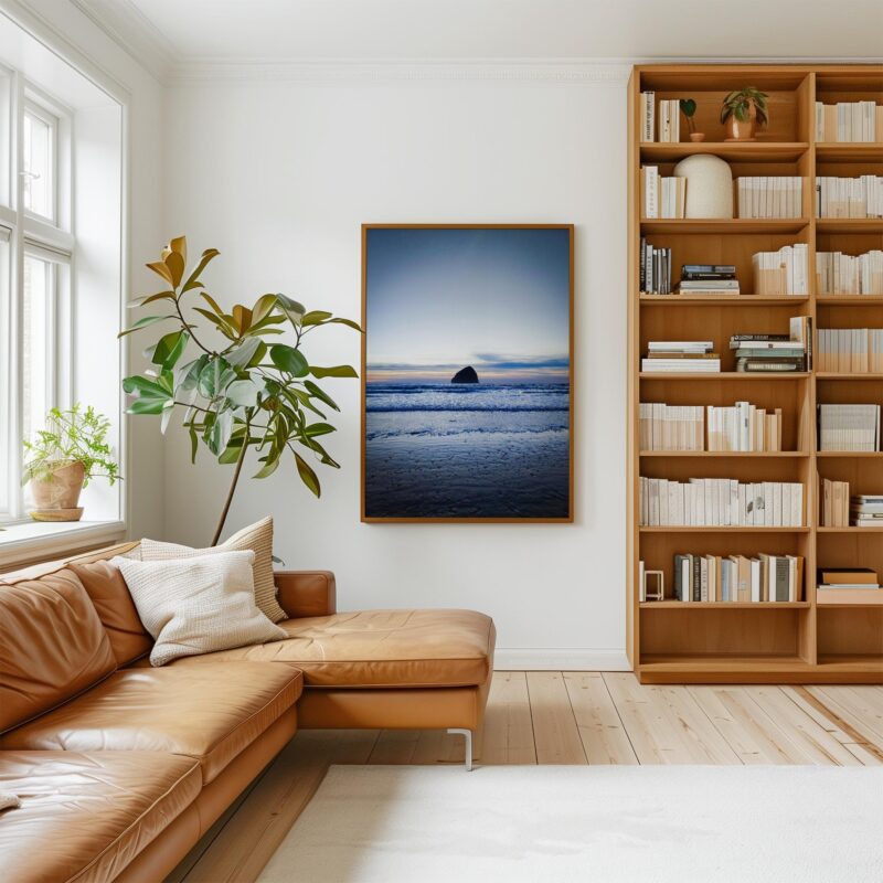Oregon Coast Wall Art – Cape Kiwanda Pacific City Sunset Photography Print – Coastal Beach Ocean Seascape Fine Art by Jessie Dysart