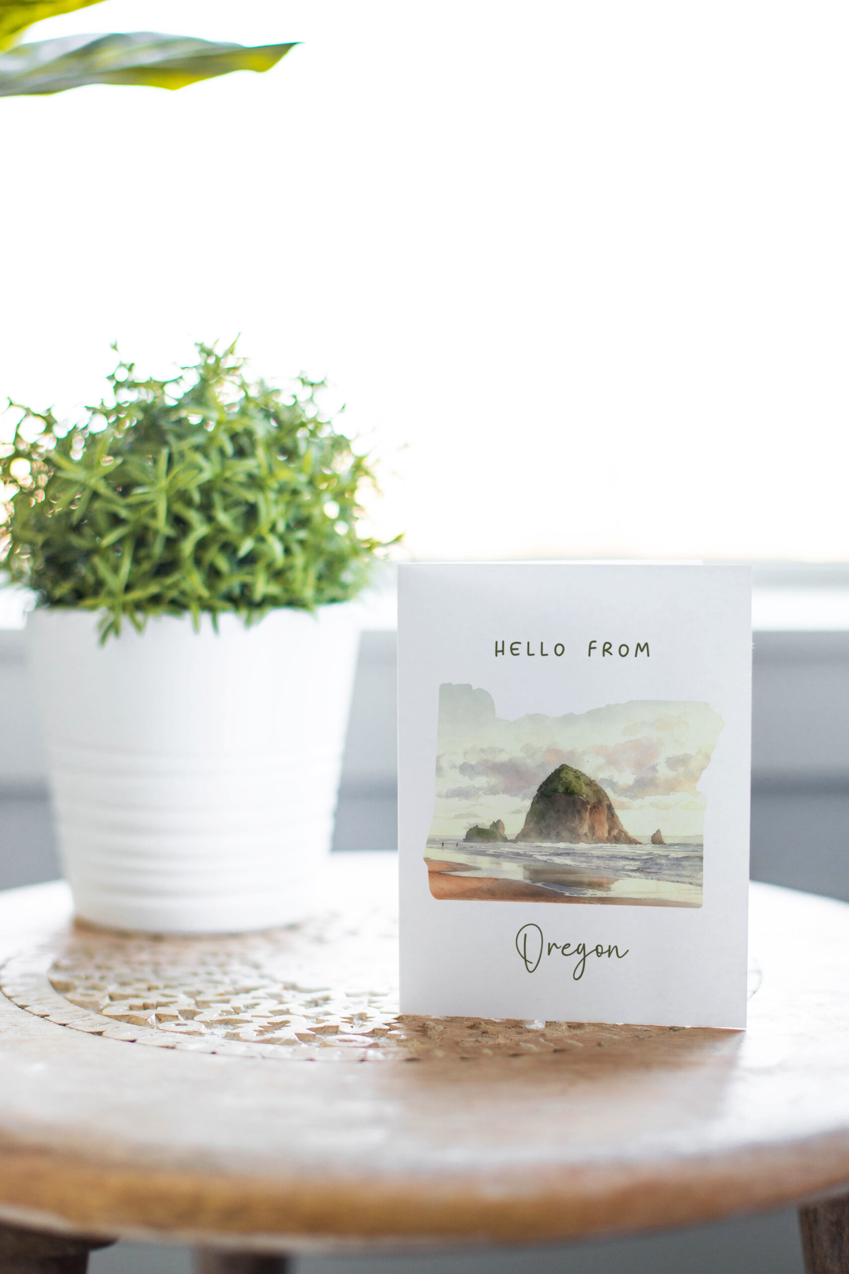 Hello From Oregon Greeting Card – Oregon Coast – Cannon Beach Haystack Rock Hello From Oregon Greeting Card – Oregon Coast – Cannon Beach Haystack Rock