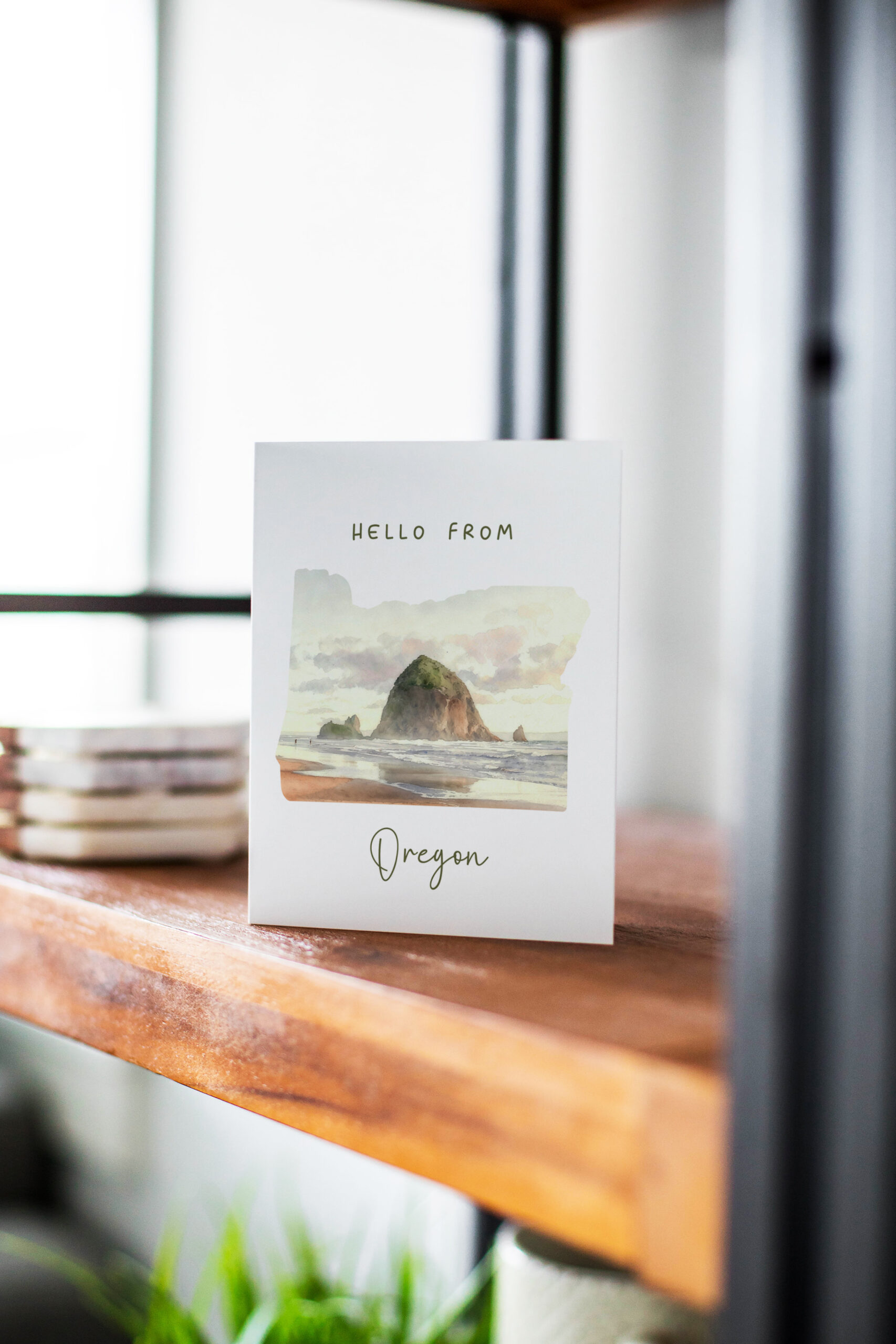Hello From Oregon Greeting Card – Oregon Coast – Cannon Beach Haystack Rock Hello From Oregon Greeting Card – Oregon Coast – Cannon Beach Haystack Rock