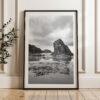 Bandon Beach Black White Photo Print Oregon Coast • Wall Art Moody • Photography Jessie Dysart