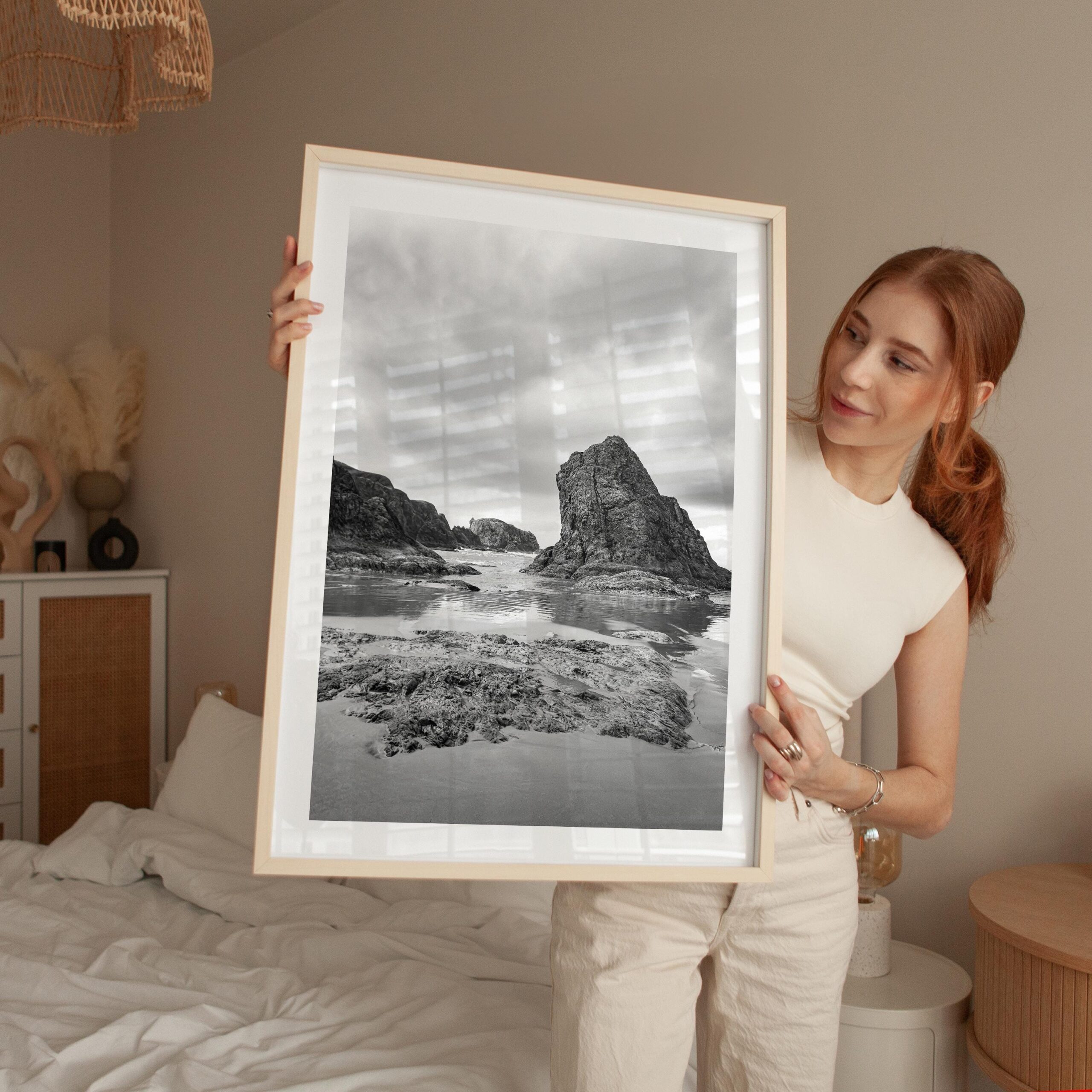 Bandon Beach Black White Photo Print Oregon Coast • Wall Art Moody • Photography Jessie Dysart Bandon Beach Black White Photo Print Oregon Coast • Wall Art Moody • Photography Jessie Dysart