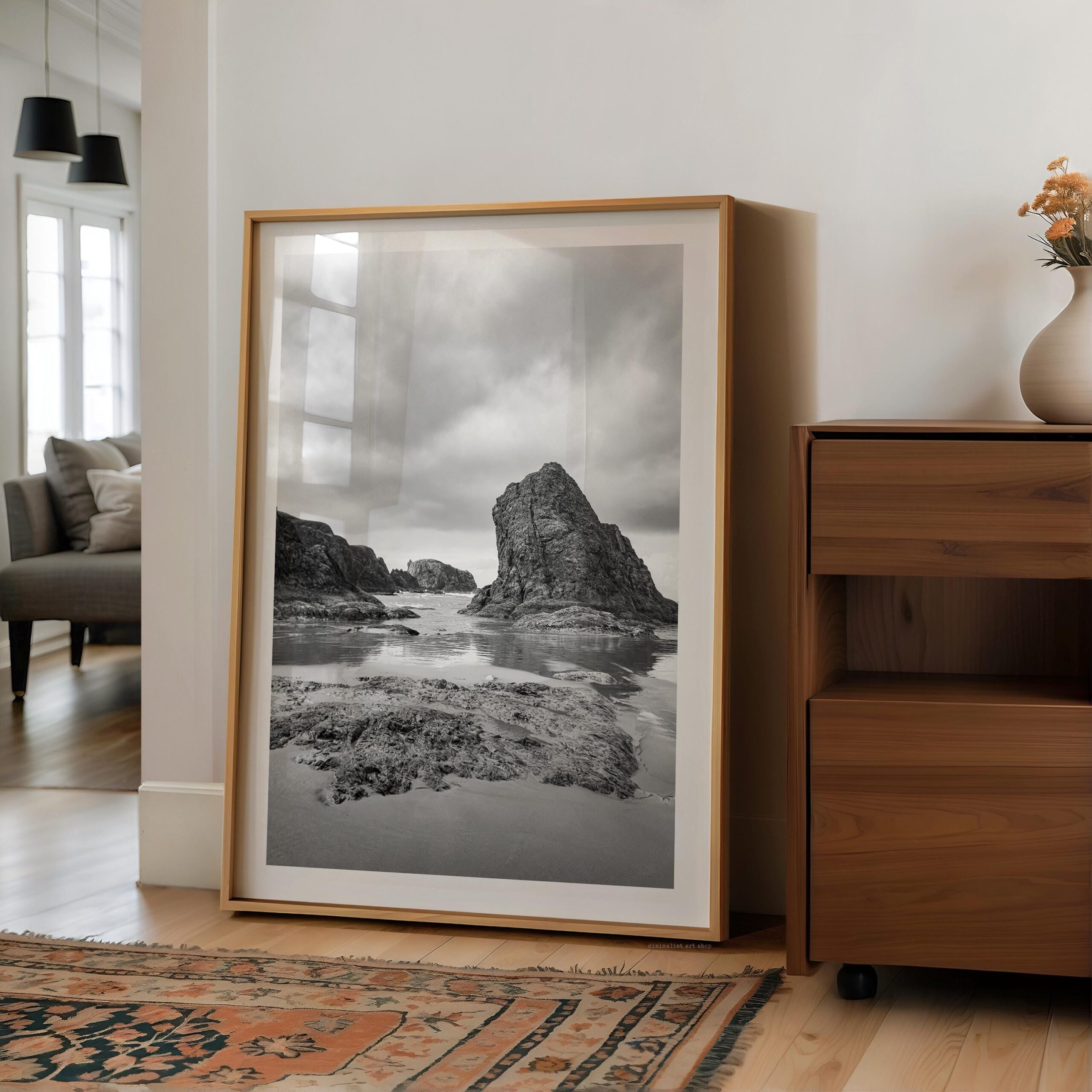 Bandon Beach Black White Photo Print Oregon Coast • Wall Art Moody • Photography Jessie Dysart Bandon Beach Black White Photo Print Oregon Coast • Wall Art Moody • Photography Jessie Dysart