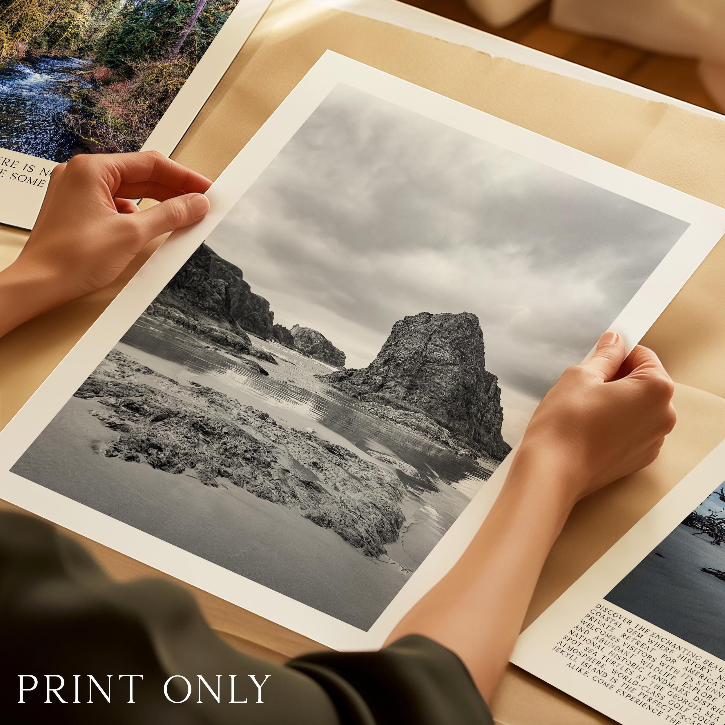 Bandon Beach Black White Photo Print Oregon Coast • Wall Art Moody • Photography Jessie Dysart Bandon Beach Black White Photo Print Oregon Coast • Wall Art Moody • Photography Jessie Dysart