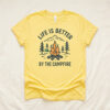 Life Is Better By The Campfire Unisex T-Shirt, Camping Shirt, Nature Lover Gift