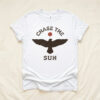 Chase The Sun Shirt, Eagle Graphic Tee, Nature Lover T-Shirt, Outdoor Adventure Gift