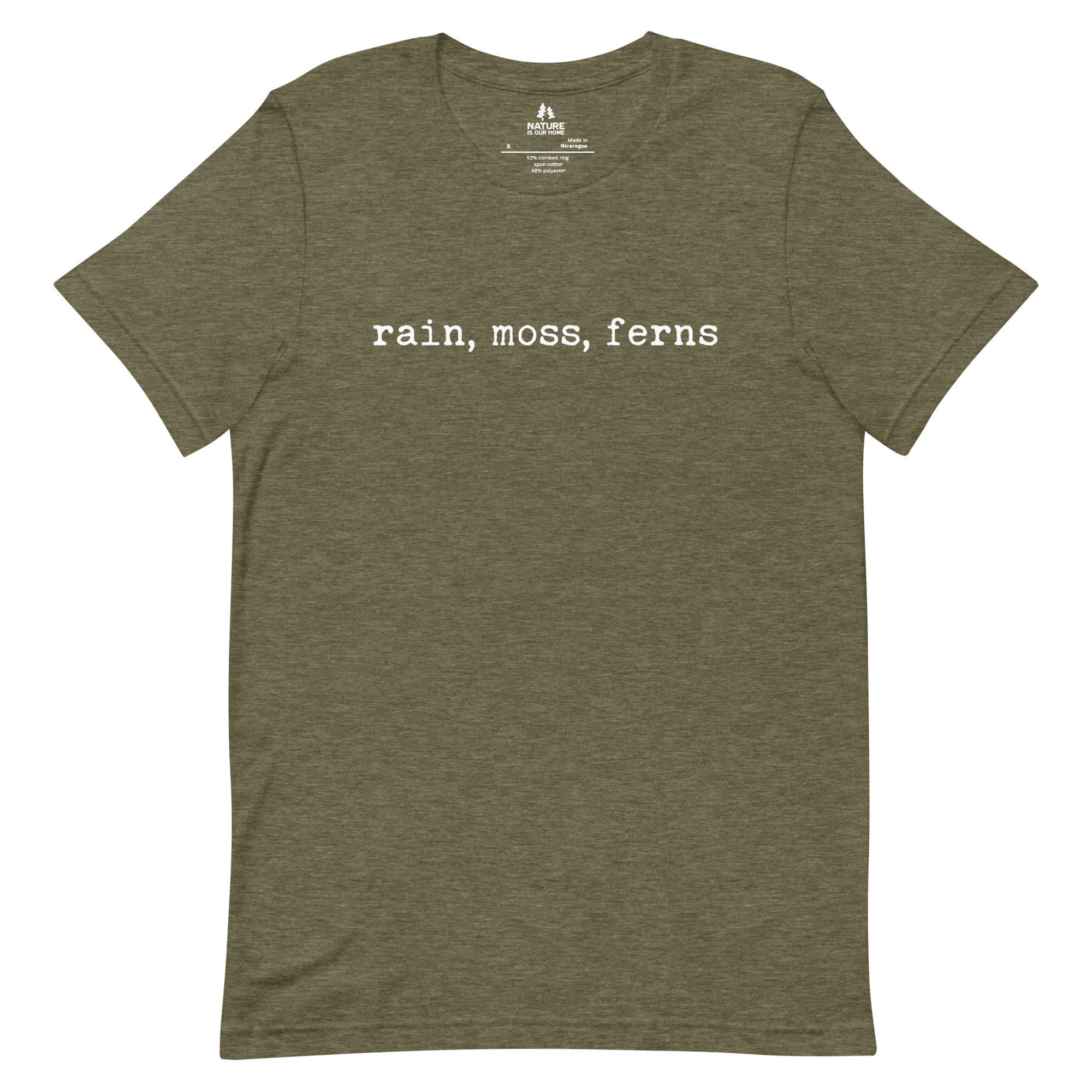 Rain Moss Ferns T-Shirt, Pacific Northwest Tee, Nature Lover, Forest Aesthetic, Outdoor Adventure Gift - Image 7