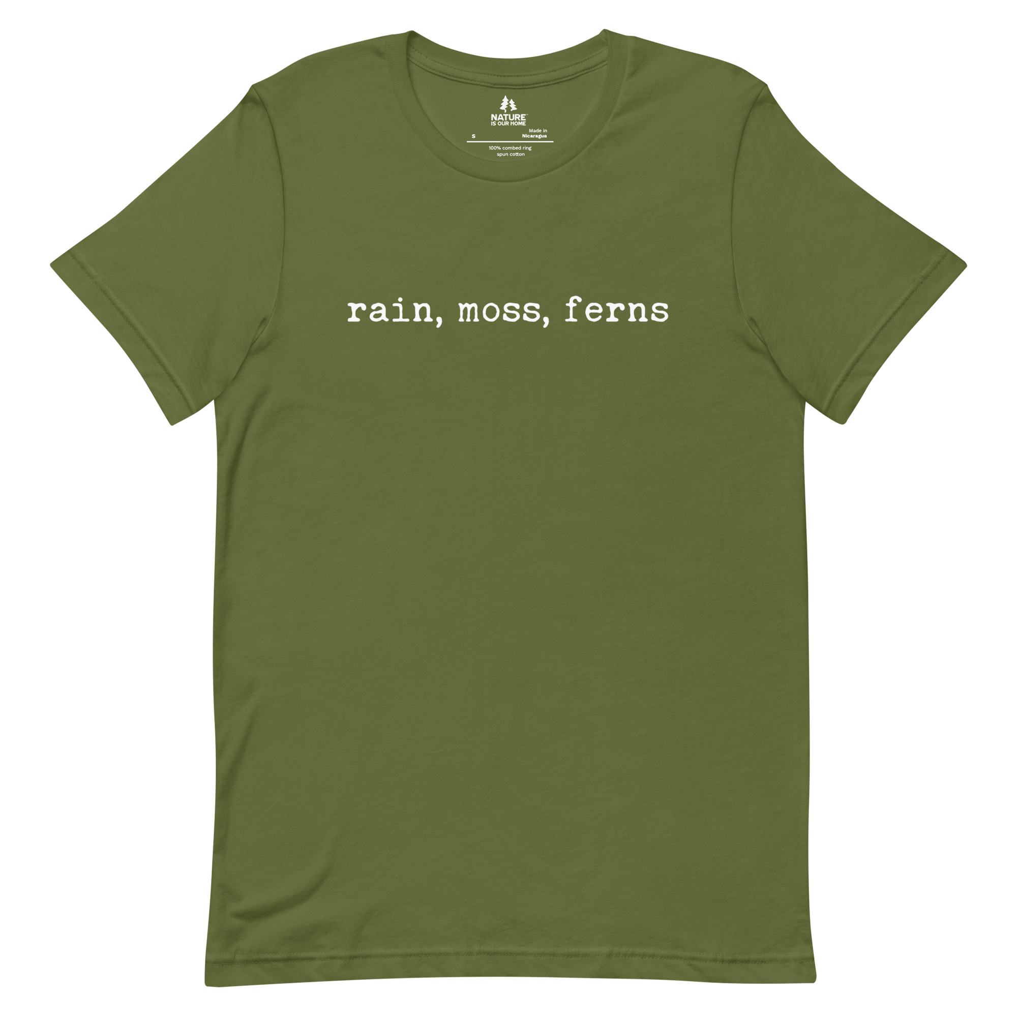 Rain Moss Ferns T-Shirt, Pacific Northwest Tee, Nature Lover, Forest Aesthetic, Outdoor Adventure Gift - Image 8