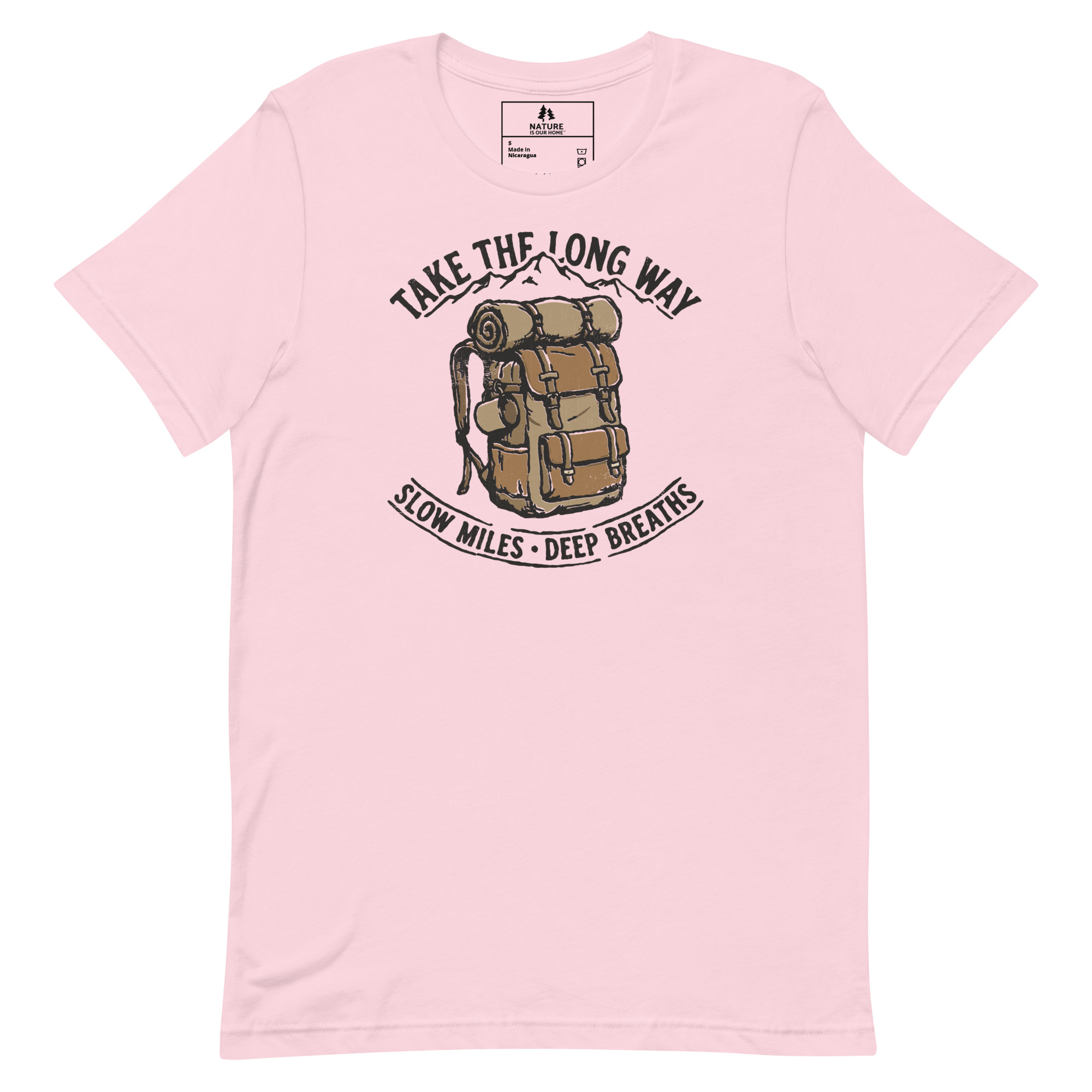 Take The Long Way T-Shirt, Hiking Backpack Tee, Outdoor Adventure, Nature Lover Gift - Image 7