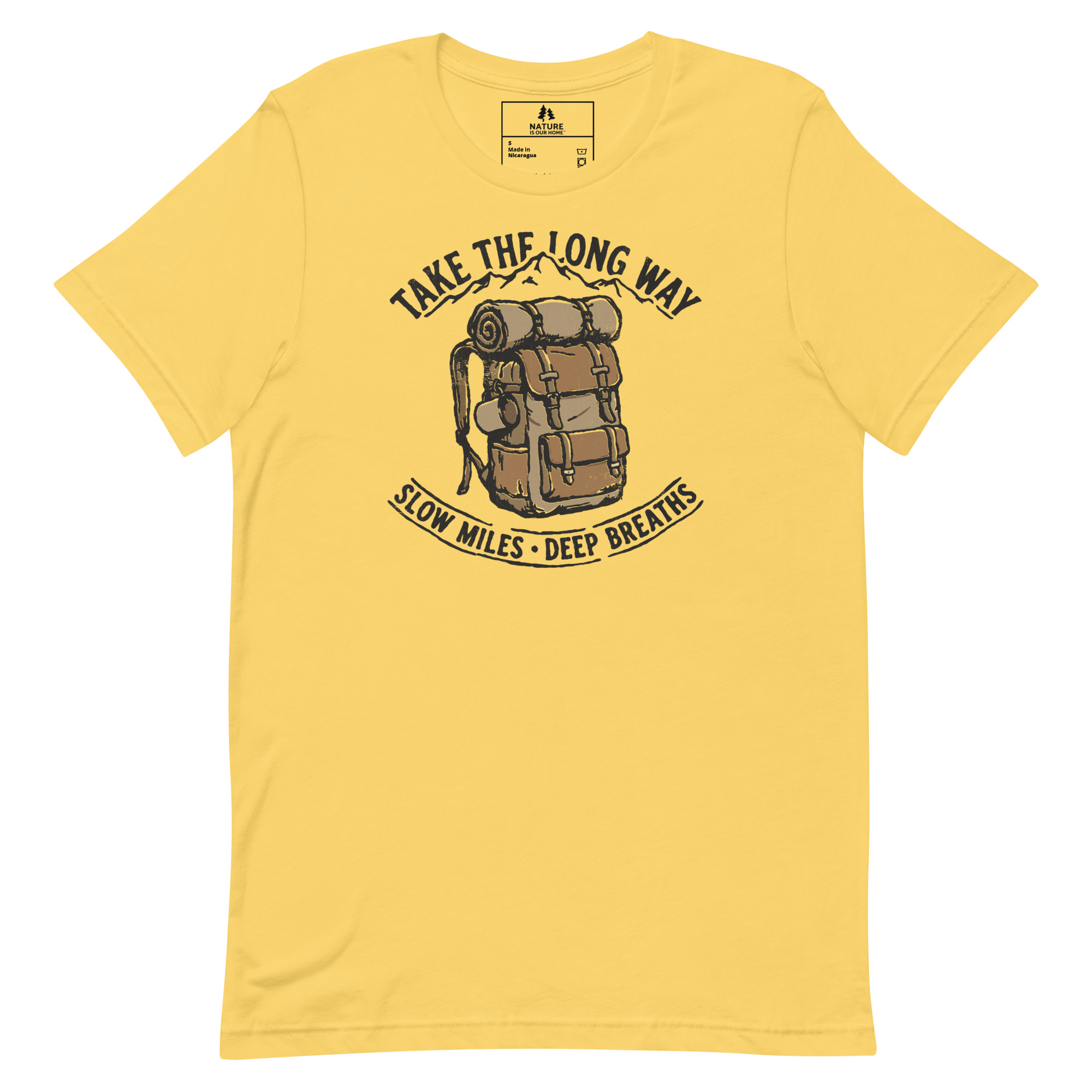 Take The Long Way T-Shirt, Hiking Backpack Tee, Outdoor Adventure, Nature Lover Gift - Image 5